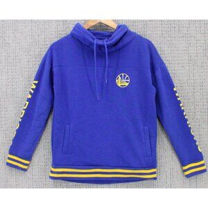 UNK X NBA Cowl Sweatshirt Womens Small S Blue Drawstring Golden State Warriors